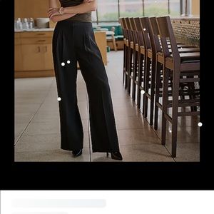 COPY - New express super high waisted satin pleated wide leg pants NWT size 10